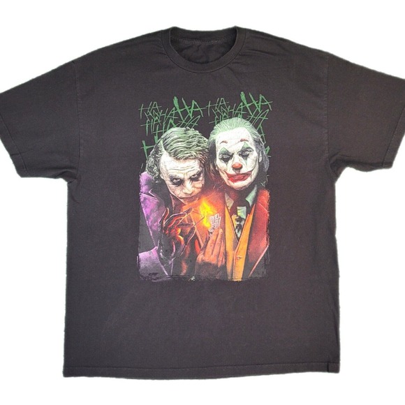 Unbranded Other - The Joker Shirt Heath Ledger and Joaquin Phoenix Sz XXL Batman DC Comics